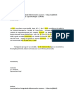 Carta de Inactividad