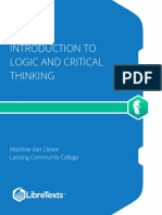 Introduction To Logic and Critical Thinking PDF