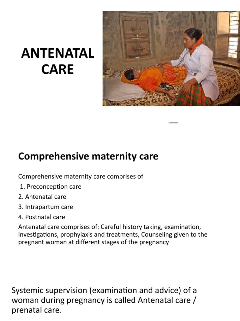 Antenatal Care | PDF | Pregnancy | Childbirth