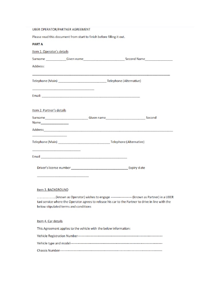 Uber Agreement | PDF