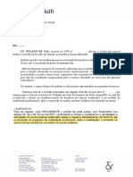 Requerimento de reativação de benefício após perícia médica