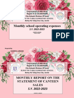 Monthly School Operating Expenses: Department of Education Region Iv-A Calabarzon City Schools Division of Imus