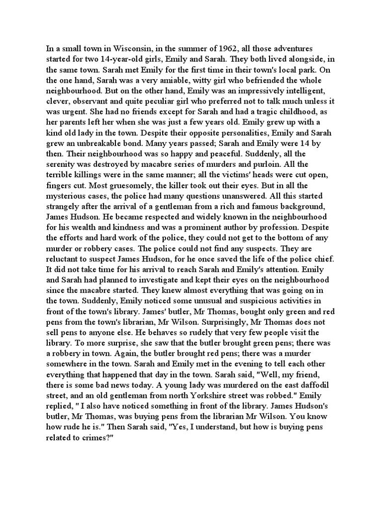 Detective Story | PDF | Mystery, Thriller & Crime Fiction