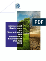 International Conference On Climate Justice and Sustainable Environment (Iccjse) 2023