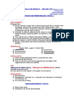 Aula de música online com exercícios vocais