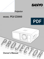 Sanyo PLV-Z2000 Projector