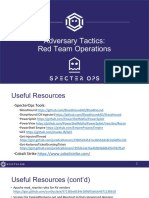 Adversary Tactics - Reference Slides