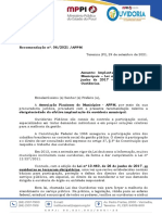 Recomendação - APPM - MP - PI - Implantacao Das Ouvidorias 1 PDF