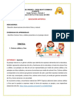 Artística Semana 8 Grado Tercero PDF