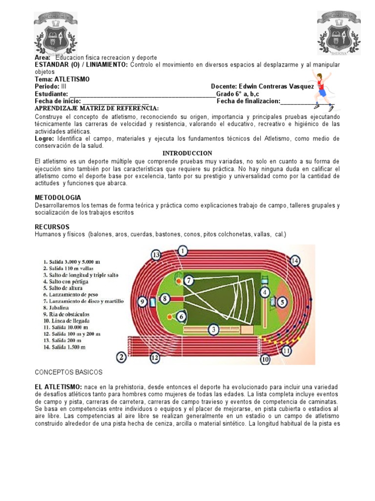Educacion Fisica Grado 6 | PDF | Deporte del atletismo | Aprendizaje