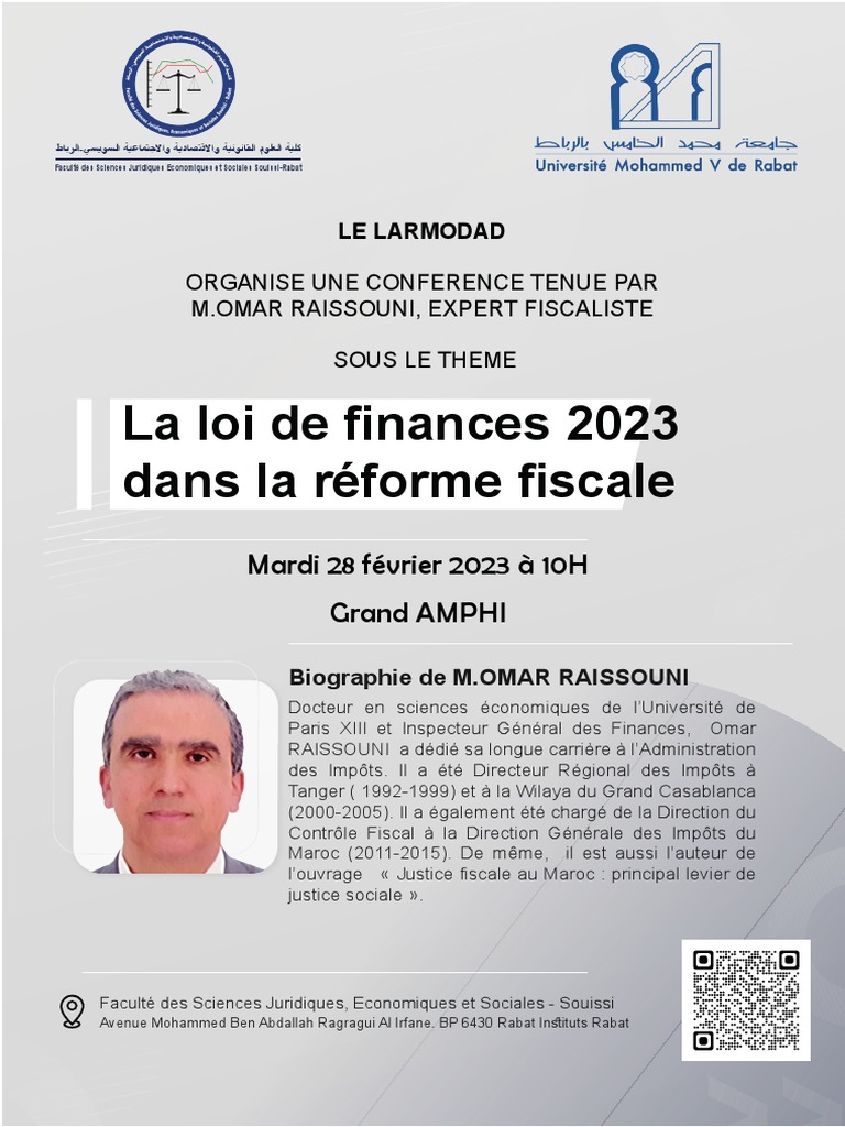 Conférence sur la loi de finances 2023 | PDF