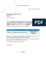 Carta de Presentación