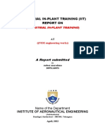 IIT Report on Mechanical Engineering Training at NSM Engineering Works