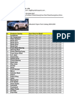 Mitsubishi Pajero Parts Catalog PDF