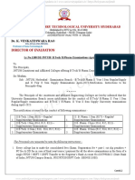 JNTUH Notification For BTech B.Pharm II - I Regular Supply, II - II Supply April-2023 PDF