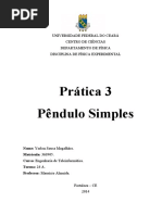 Prática 03 - Pêndulo Simples