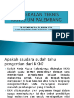 Pembekalan Teknis KKN59UM Palembang PDF