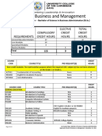 Student Copy - B.SC Business Administration Programme Structure PDF