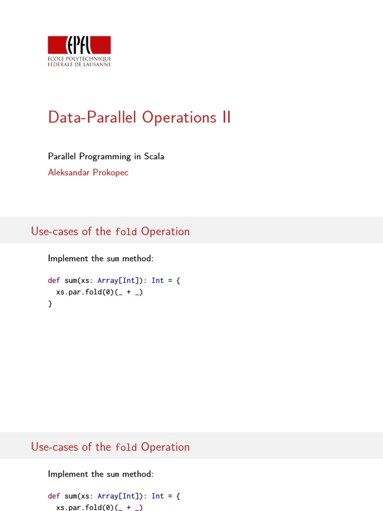 Week03 3 Data Parallel Operations Part2 | PDF