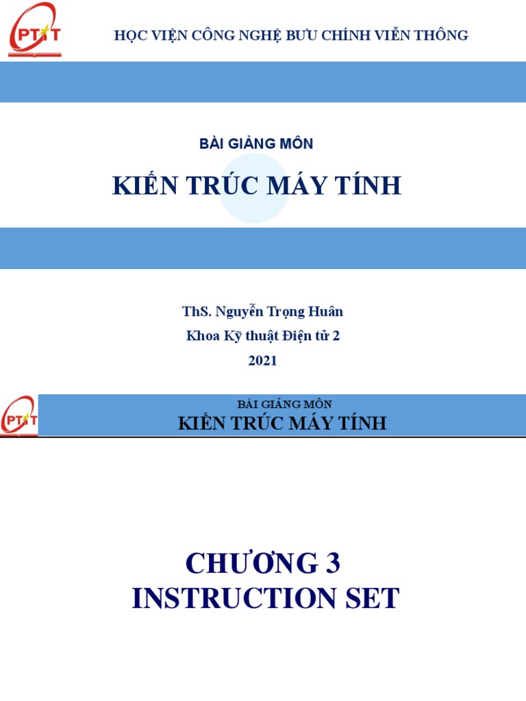 Chuong 3 - INSTRUCTION SET | PDF