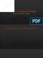 Oral Communication in Context: Principles of Speech Writing