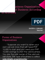 1types - Business Organizations