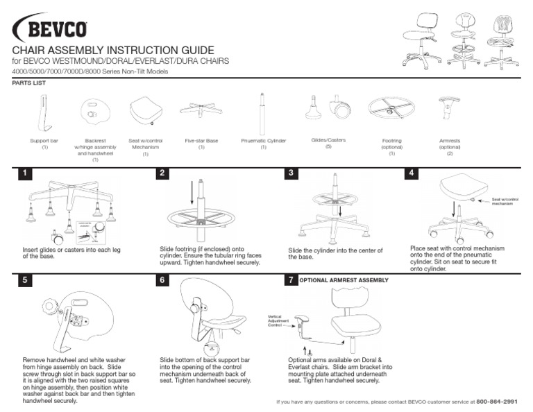Bevco Chair Assembly Instructions Guide | PDF | Vehicles | Manufactured ...