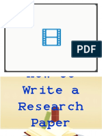 How To Write A Research