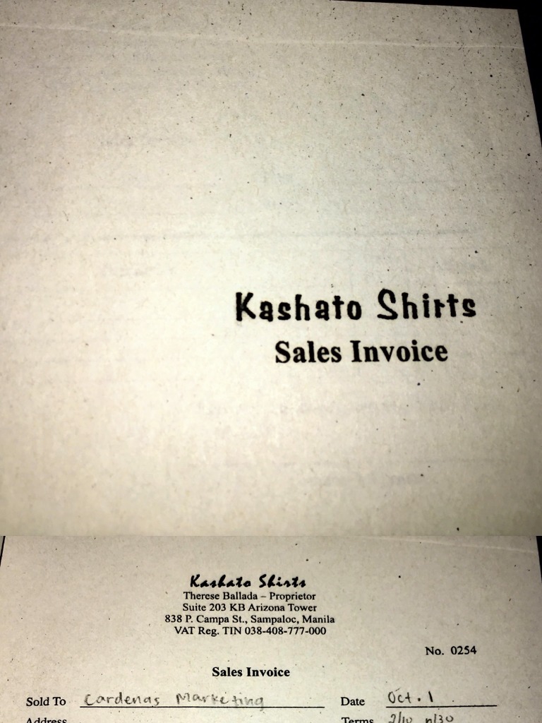 Salesinvoice Kashato | PDF