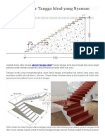 Ukuran Standar Tangga Ideal Yang Nyaman