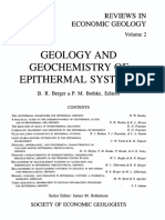 SEGRev2 - Geology and Geochemistry of Epithermal System