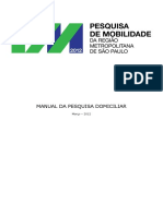Manual da pesquisa domiciliar RMSP 2012