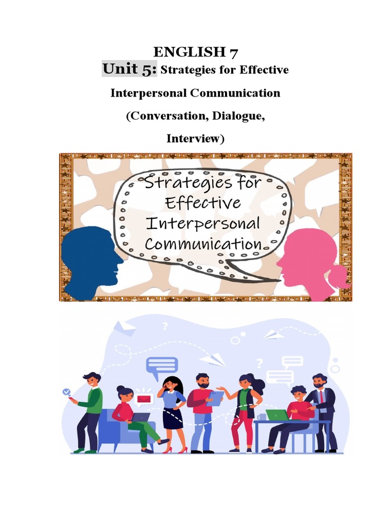 Strategies for Effective Interpersonal Communication | PDF ...