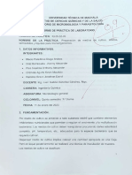 Informe de Laboratorio de Microbiología y Parasitología. (Siembra Mo) PDF