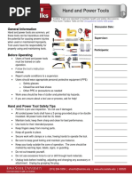 Safe Work Procedure Template Guide | PDF