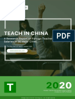 TopTutorJob - Teach in China 2020 Cities&Salaries Full Report PDF