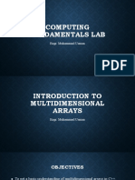 C++ Fundamentals: Introduction to Multidimensional Arrays