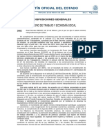 Boletín Oficial Del Estado: Ministerio de Trabajo Y Economía Social