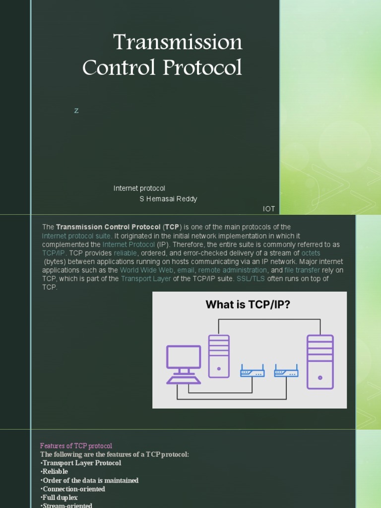 Transmission Control Protocol | PDF | Transmission Control Protocol ...