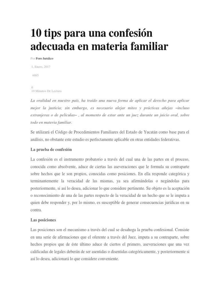 10 tips para una confesi n adecuada en materia familiar pdf pdf