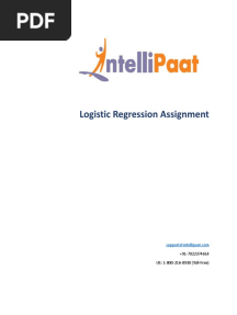Logistic Regression Assignment