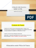 Contrato de Fianza y Reafianzamiento