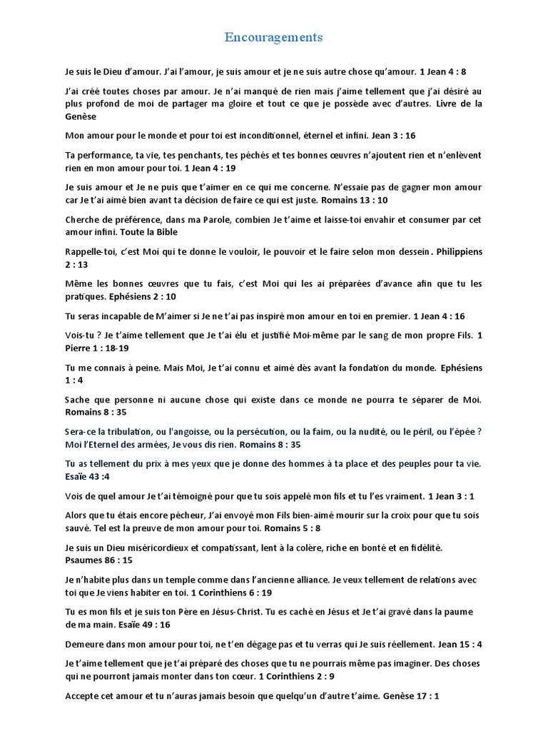 Amour Inconditionnel de Dieu | PDF | Amour | Jésus