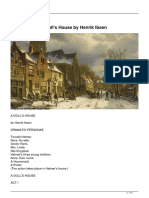 A Doll's House by Henrik Ibsen Summary
