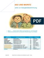 MAX UND MORITZ. Übungskartei Zur Satzgliedbestimmung PDF