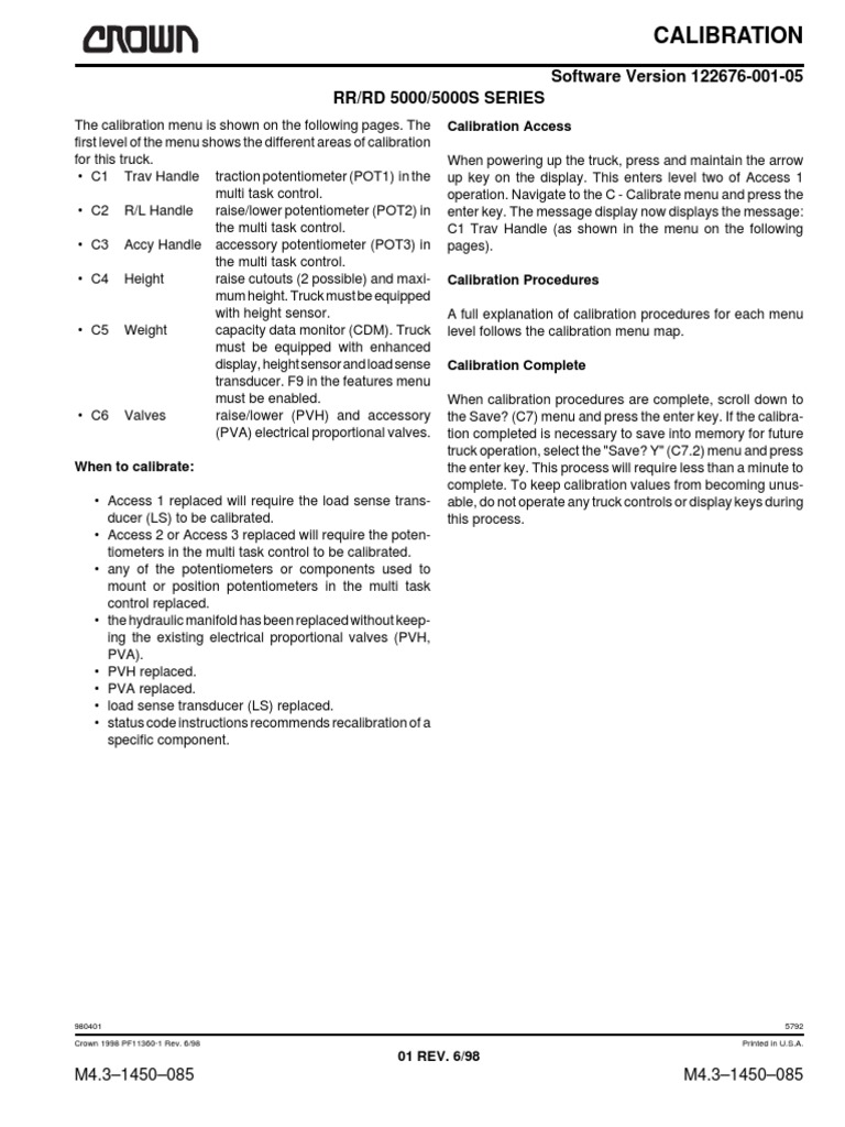 RD 5000 Calibracion | PDF | Manufactured Goods