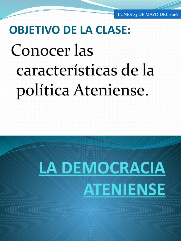 Introducción a la Democracia Ateniense | PDF