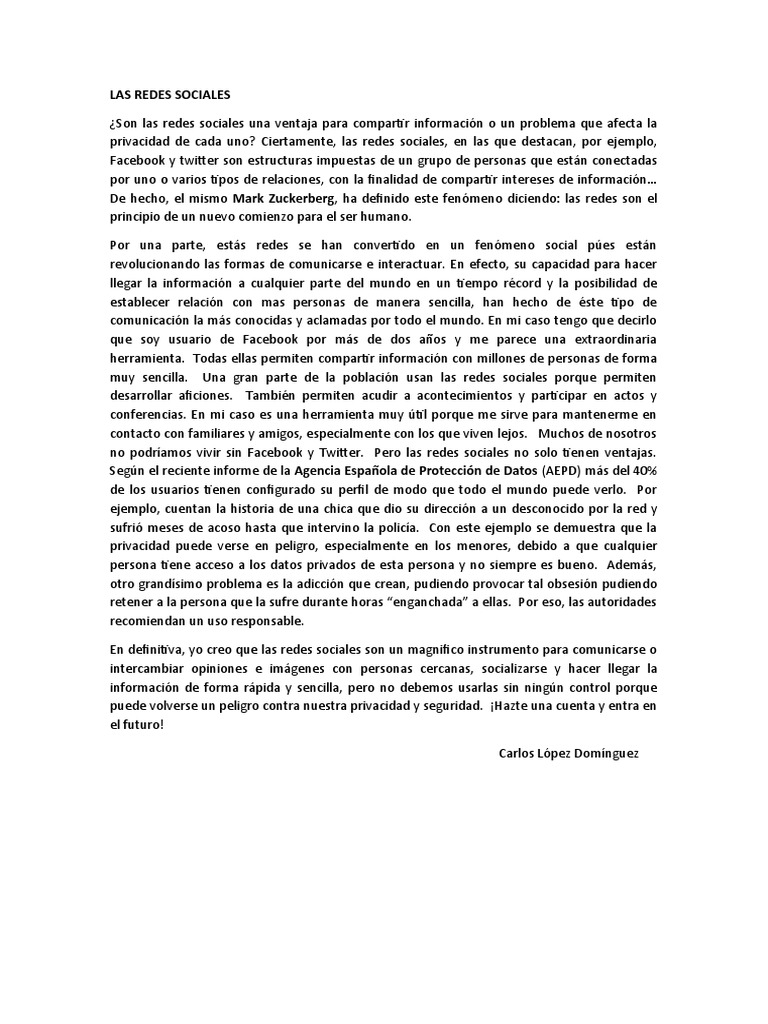 Riesgos y beneficios de las redes sociales | PDF | Servicio de redes ...