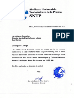 Carta Alberto SNTP