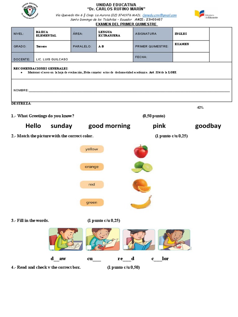 Eva Ingles Pdf Idiomas Del Reino Unido